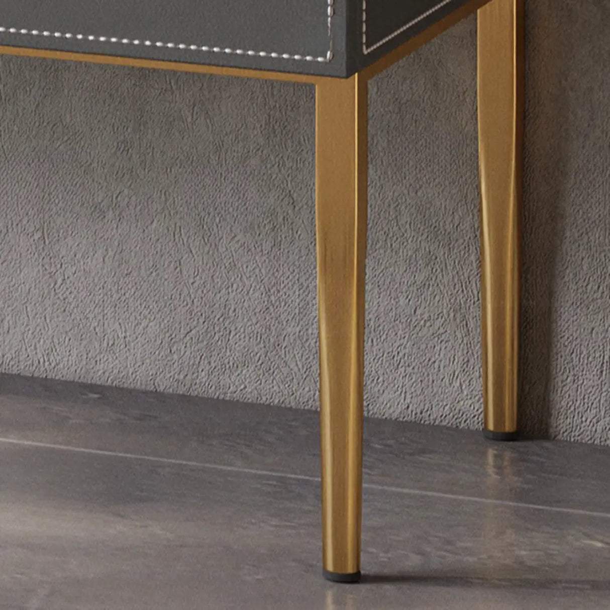 Rectangular Wood Grey Storage Included Console Table Image - 8