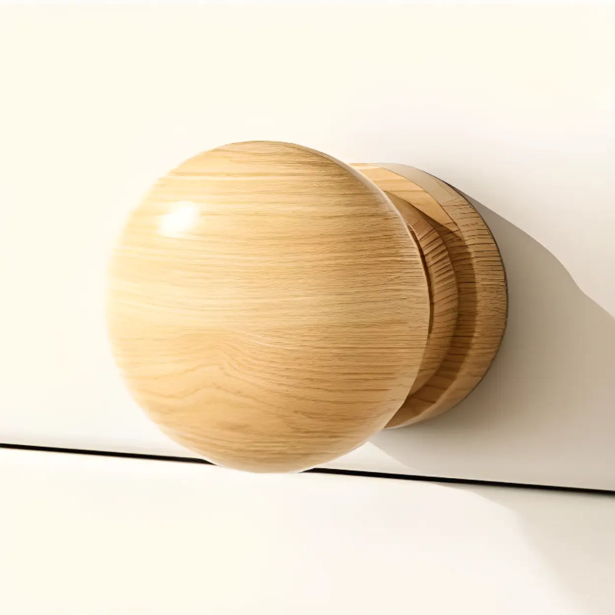 Rectangular Wood Living Room Display Cabinet White Image - 8