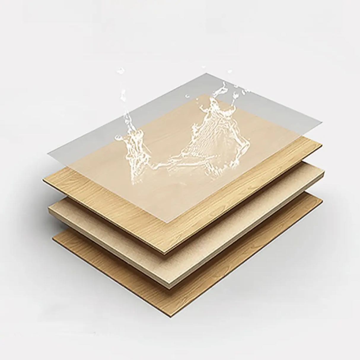 Rectangular Wood Natural 1-Drawer Storage Nightstand Image - 6