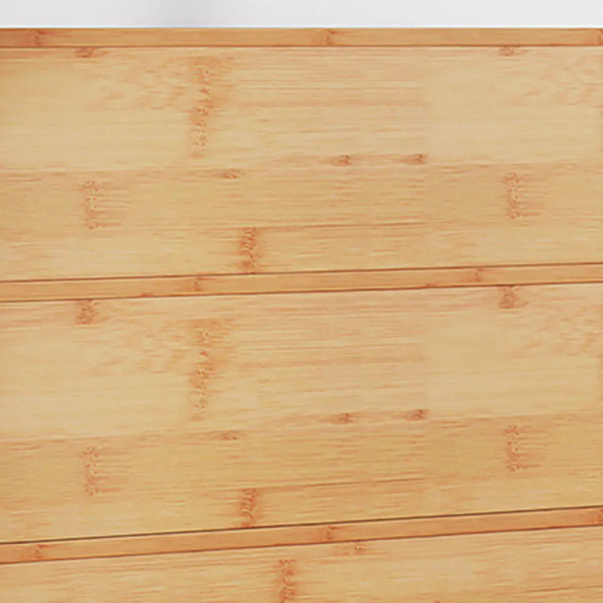 Rectangular Wood Ribbed Glass Kitchen China Cabinet Image - 8