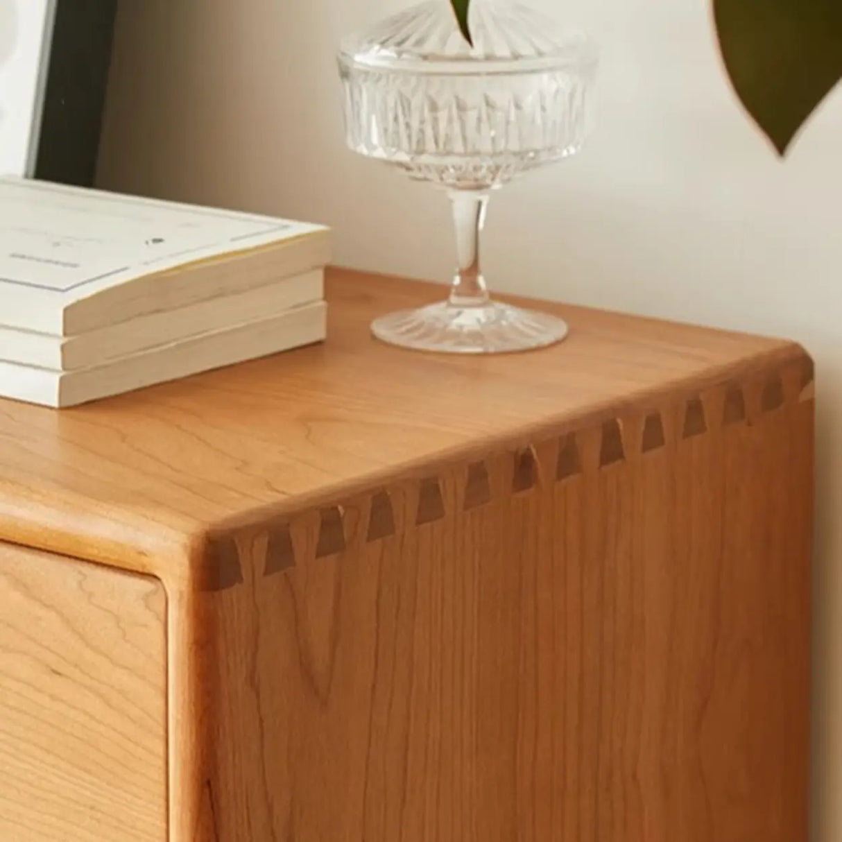 Rectangular Wood Storage Console Table with Drawers Image - 8