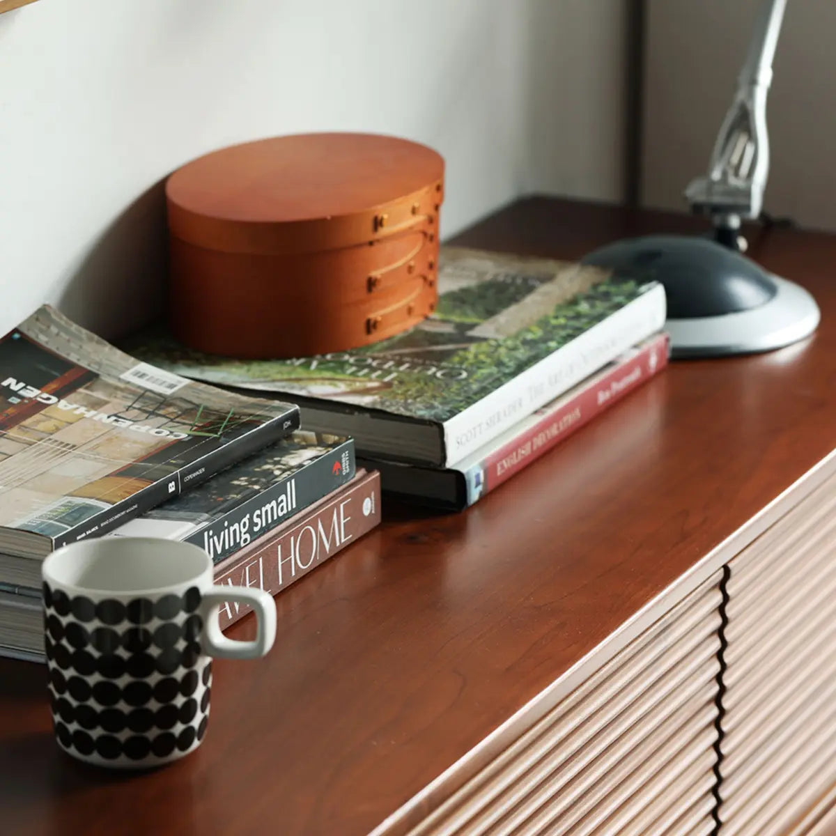 Rectangular Wooden Brown Storage Dresser with Drawers Image - 4
