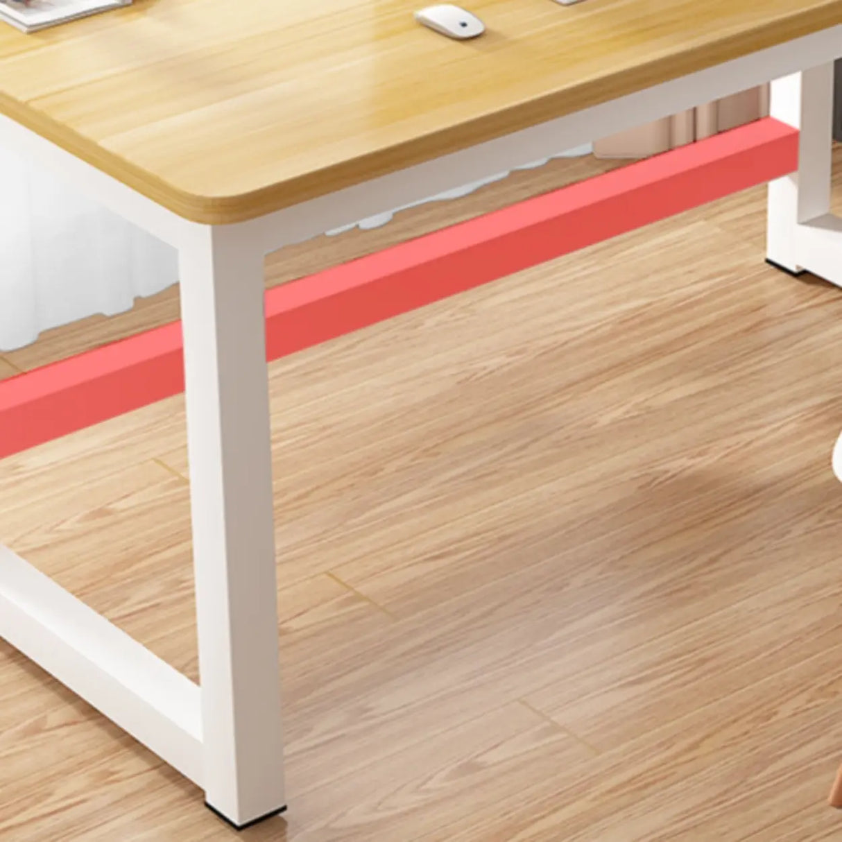 Rectangular Wooden Computer Desk with Multiple Sizes Image - 4