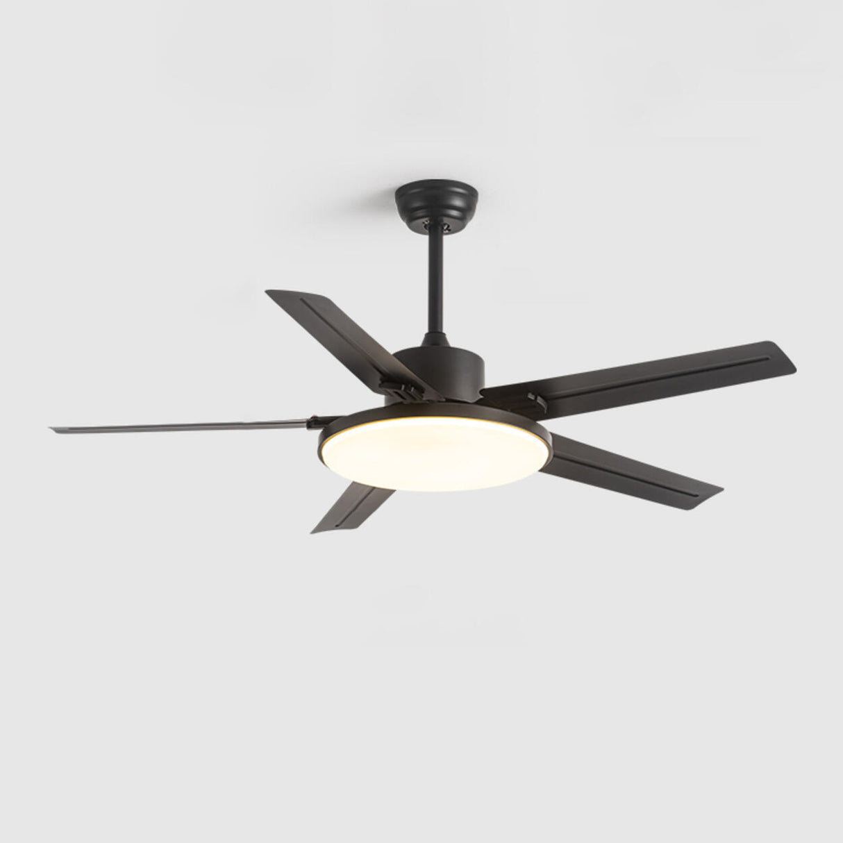 Remote Control 5 Blade Metal Ceiling Fan with LED Light Image - 5