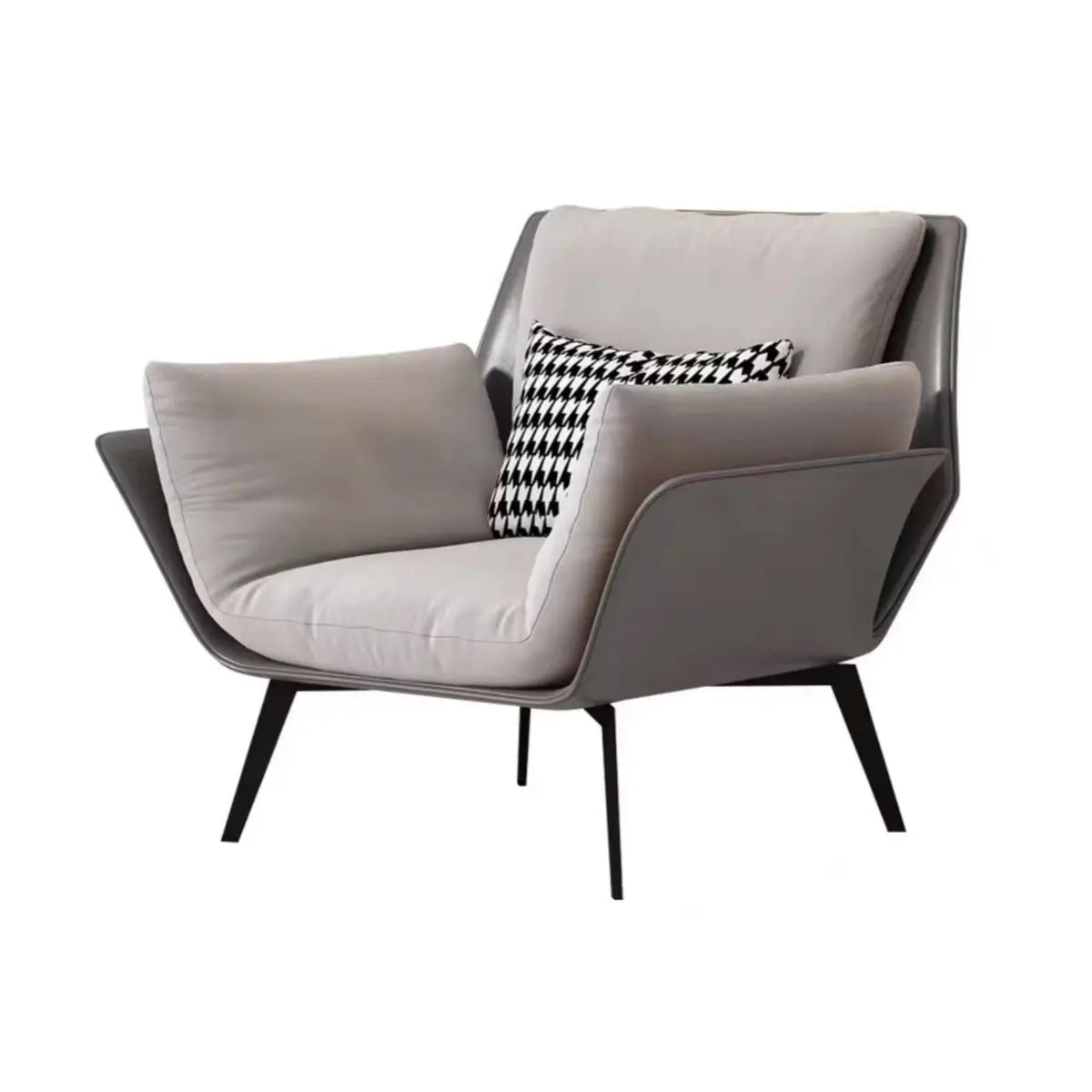 Removable Cushions Corduroy Fixed Back Accent Chair Image - 5