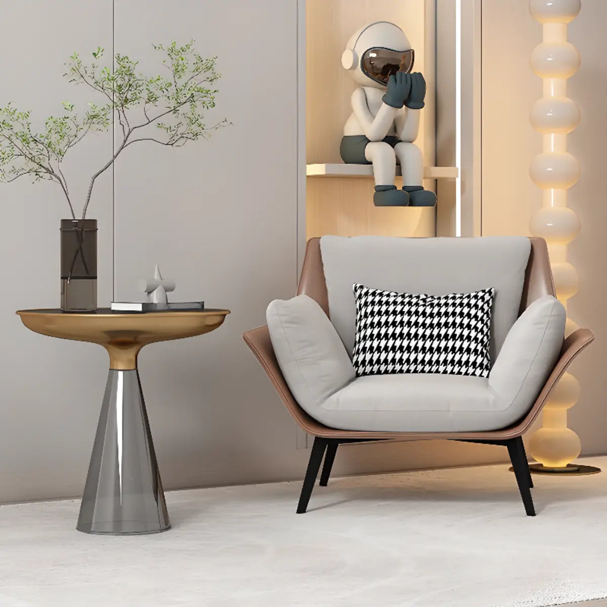 Removable Cushions Cotton Linen Cushion Back Arm Chair Image - 1