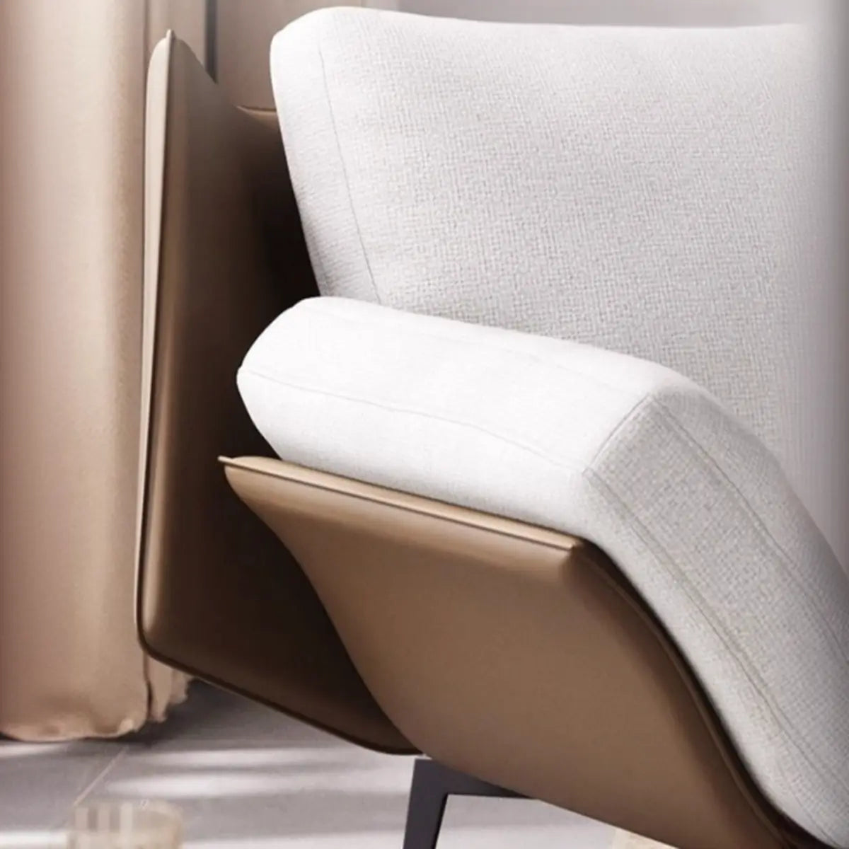 Removable Cushions Cotton Linen Cushion Back Arm Chair Image - 13