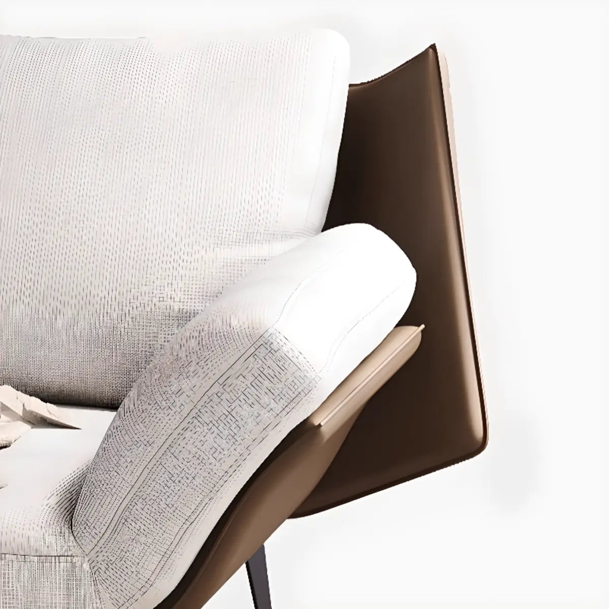 Removable Cushions Cotton Linen Cushion Back Arm Chair Image - 9