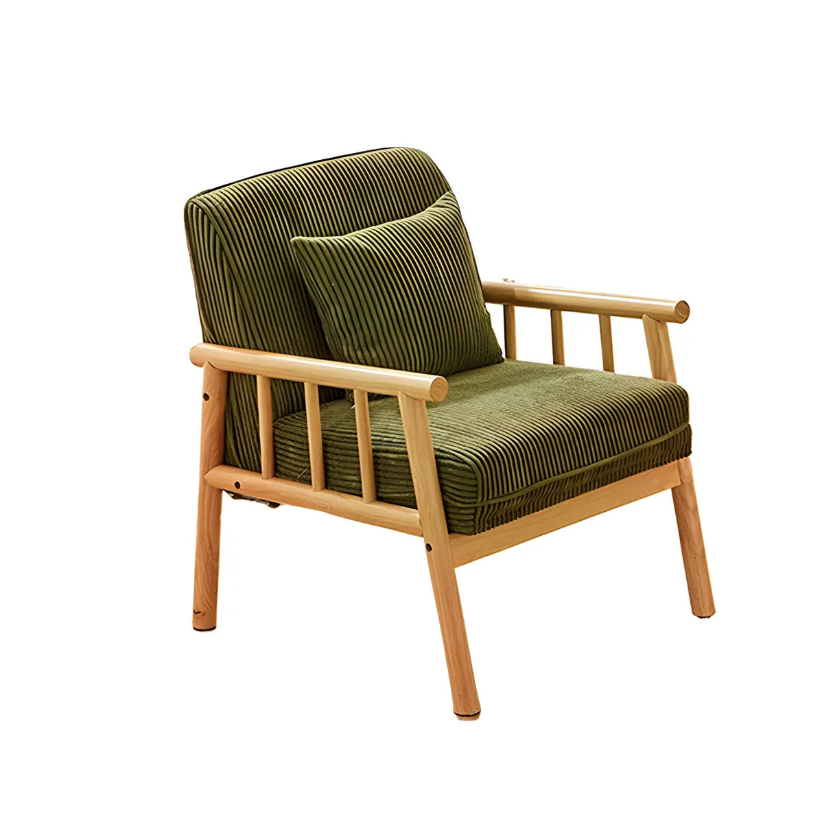 Removable Cushions Off-White Loose Back Arm Chair Image - 10