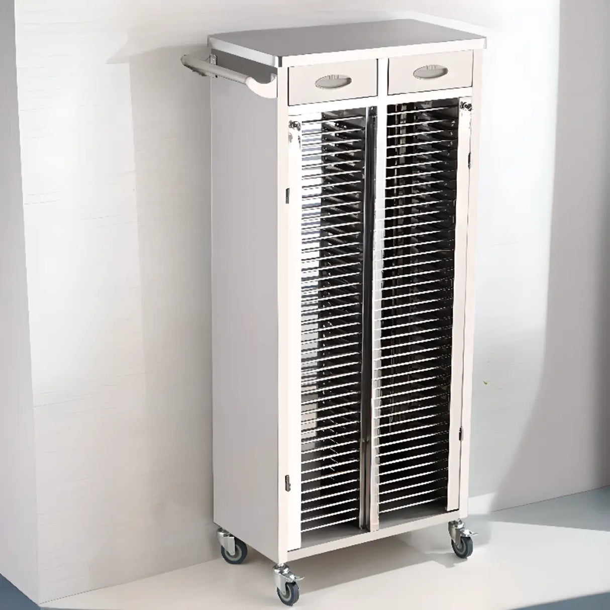 Removable Freestanding Stainless Steel Medical Carts Image - 16