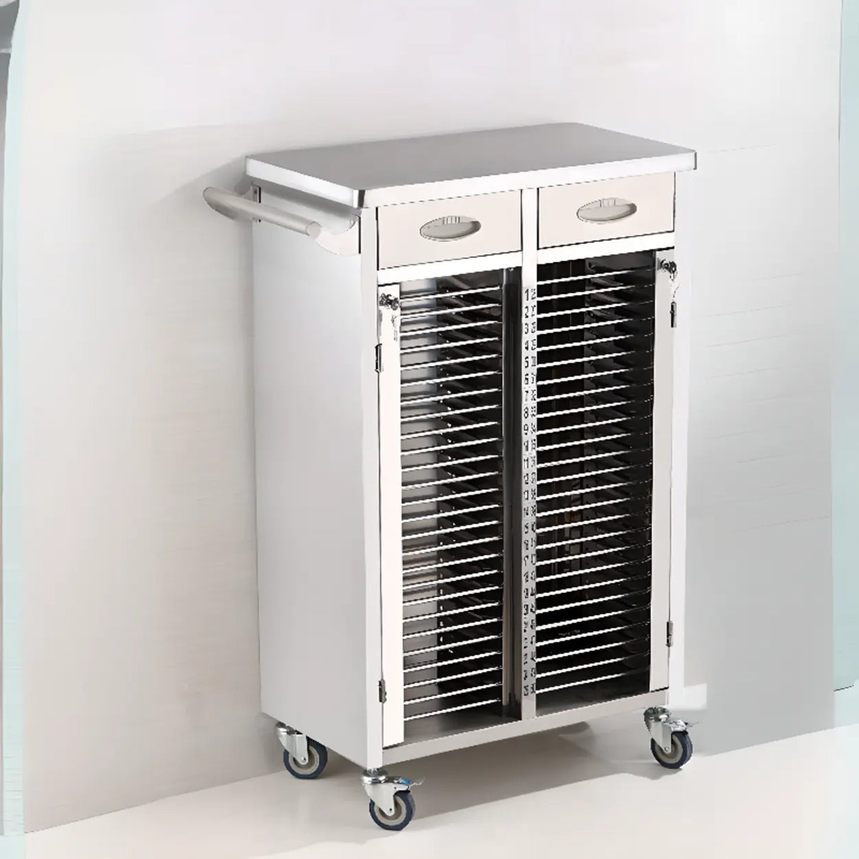Removable Freestanding Stainless Steel Medical Carts Image - 7