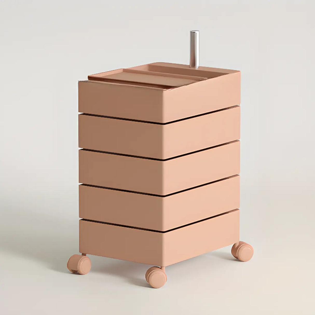 Removable Plastic Vertical Filing Cabinet with Drawers Image - 13