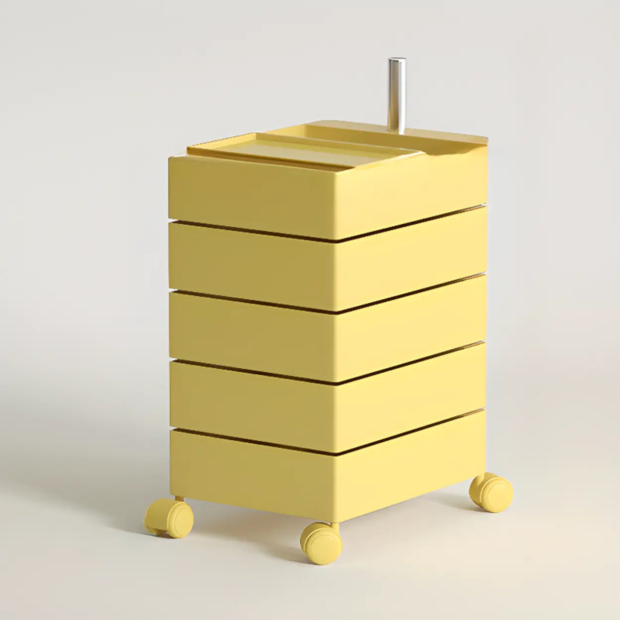 Removable Plastic Vertical Filing Cabinet with Drawers Image - 16