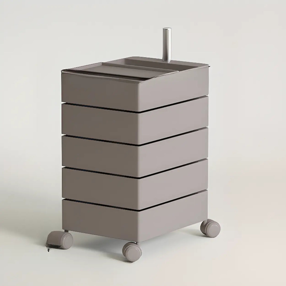 Removable Plastic Vertical Filing Cabinet with Drawers Image - 17