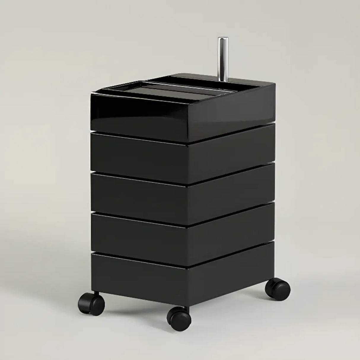 Removable Plastic Vertical Filing Cabinet with Drawers Image - 19