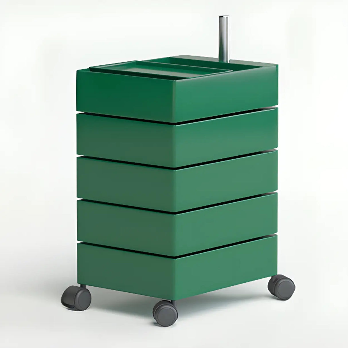 Removable Plastic Vertical Filing Cabinet with Drawers Image - 24