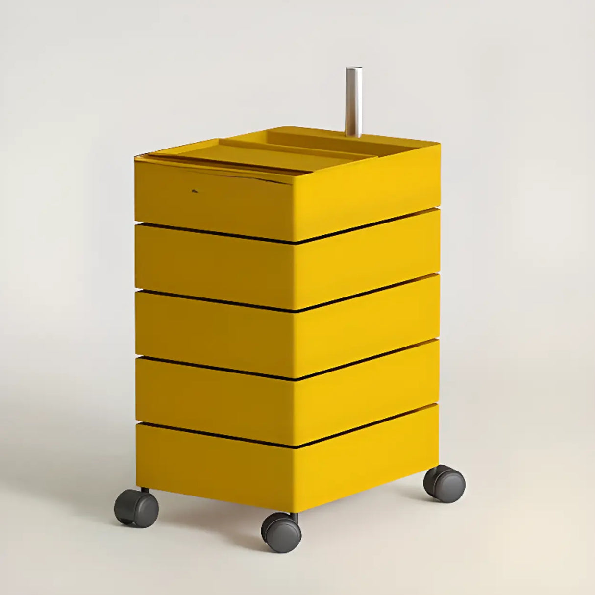 Removable Plastic Vertical Filing Cabinet with Drawers Image - 25