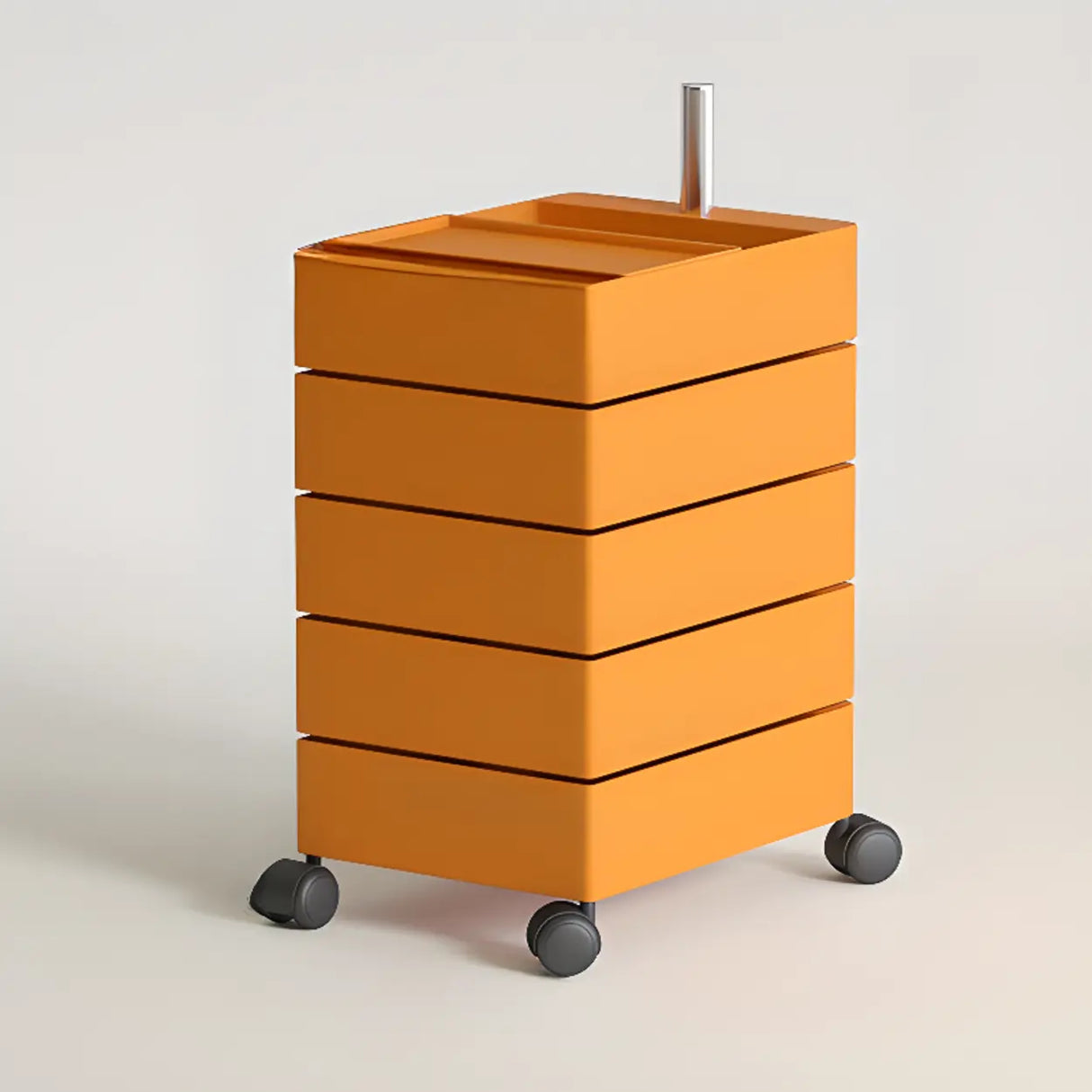 Removable Plastic Vertical Filing Cabinet with Drawers Image - 27