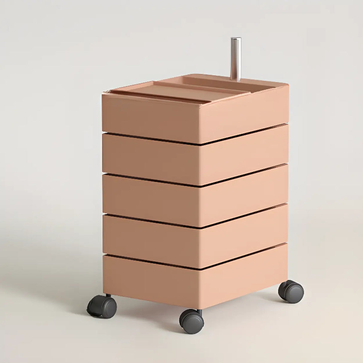Removable Plastic Vertical Filing Cabinet with Drawers Image - 28