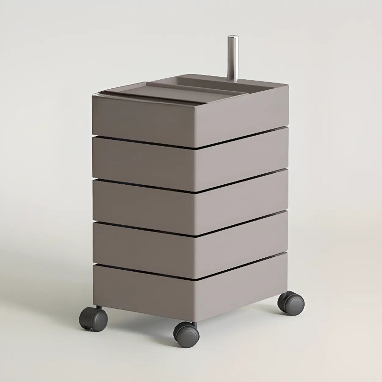 Removable Plastic Vertical Filing Cabinet with Drawers Image - 30