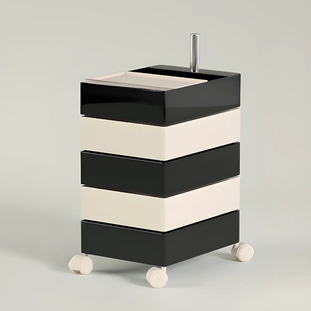 Removable Plastic Vertical Filing Cabinet with Drawers Image - 31