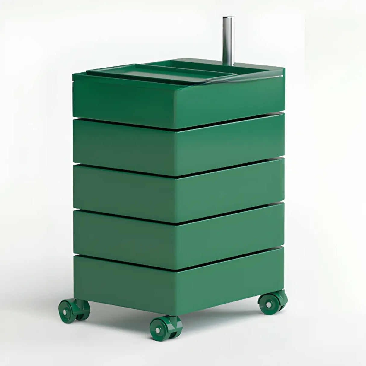 Removable Plastic Vertical Filing Cabinet with Drawers Image - 6