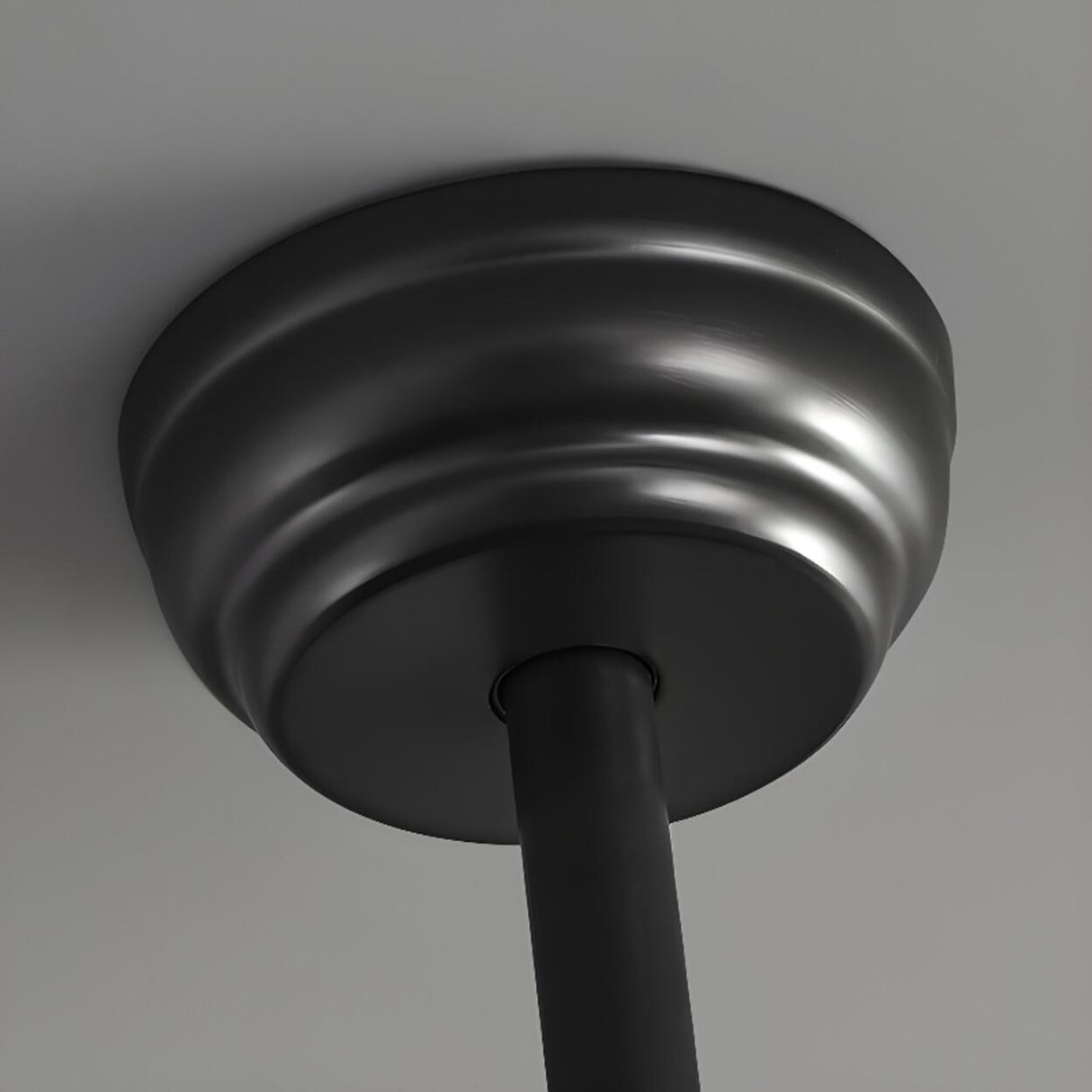 Retractable 4 Blades Drop Rod LED Ceiling Fan Light Image - 10