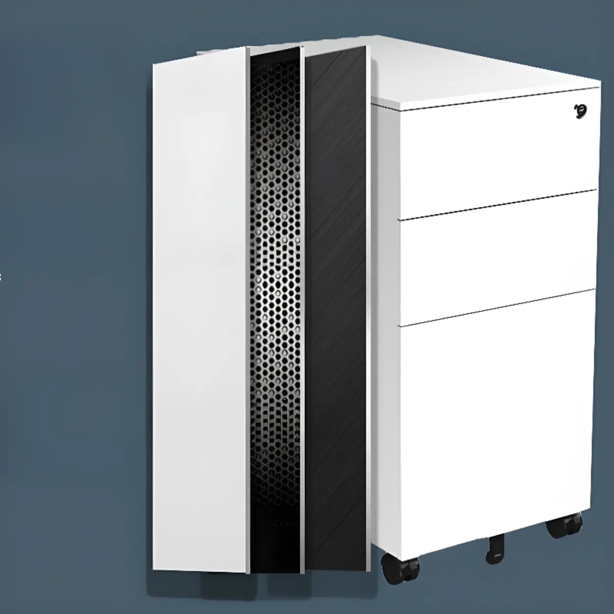 Rolling Lockable Storage Metal Vertical Filing Cabinet Image - 12