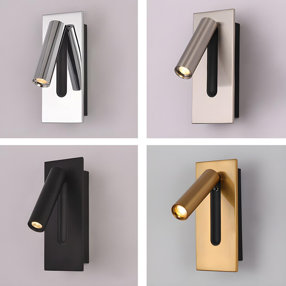 Rotatable Cylinder Bedside Reading Wall Light Sconce Image - 15