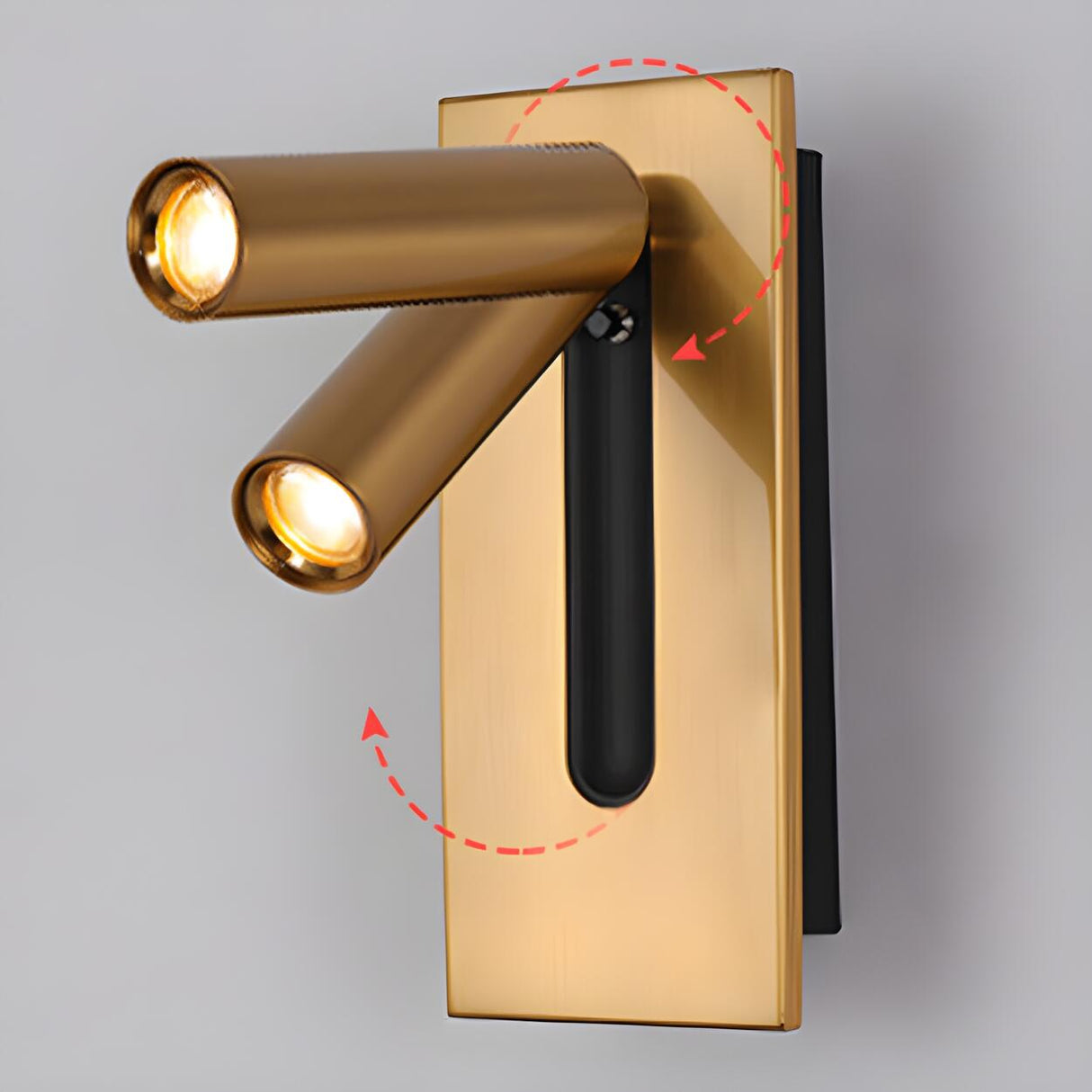 Rotatable Cylinder Bedside Reading Wall Light Sconce Image - 17