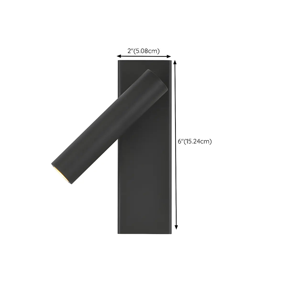 Rotatable Cylinder Iron Bedside Reading Warm Wall Sconce