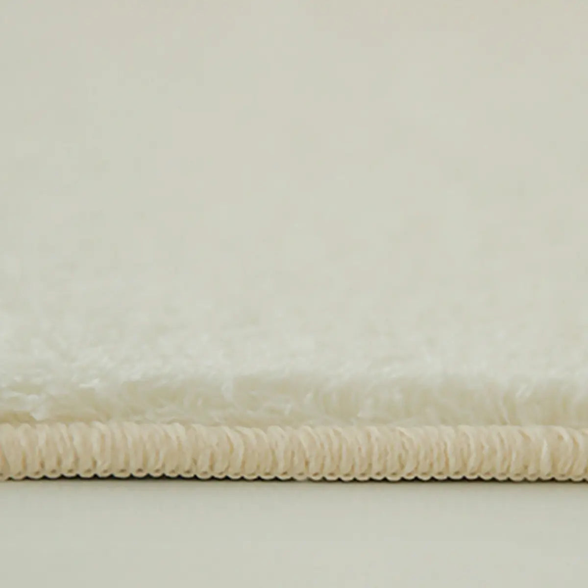 Round Abstract Mountain Pattern Wool Beige Area Rug Image - 6