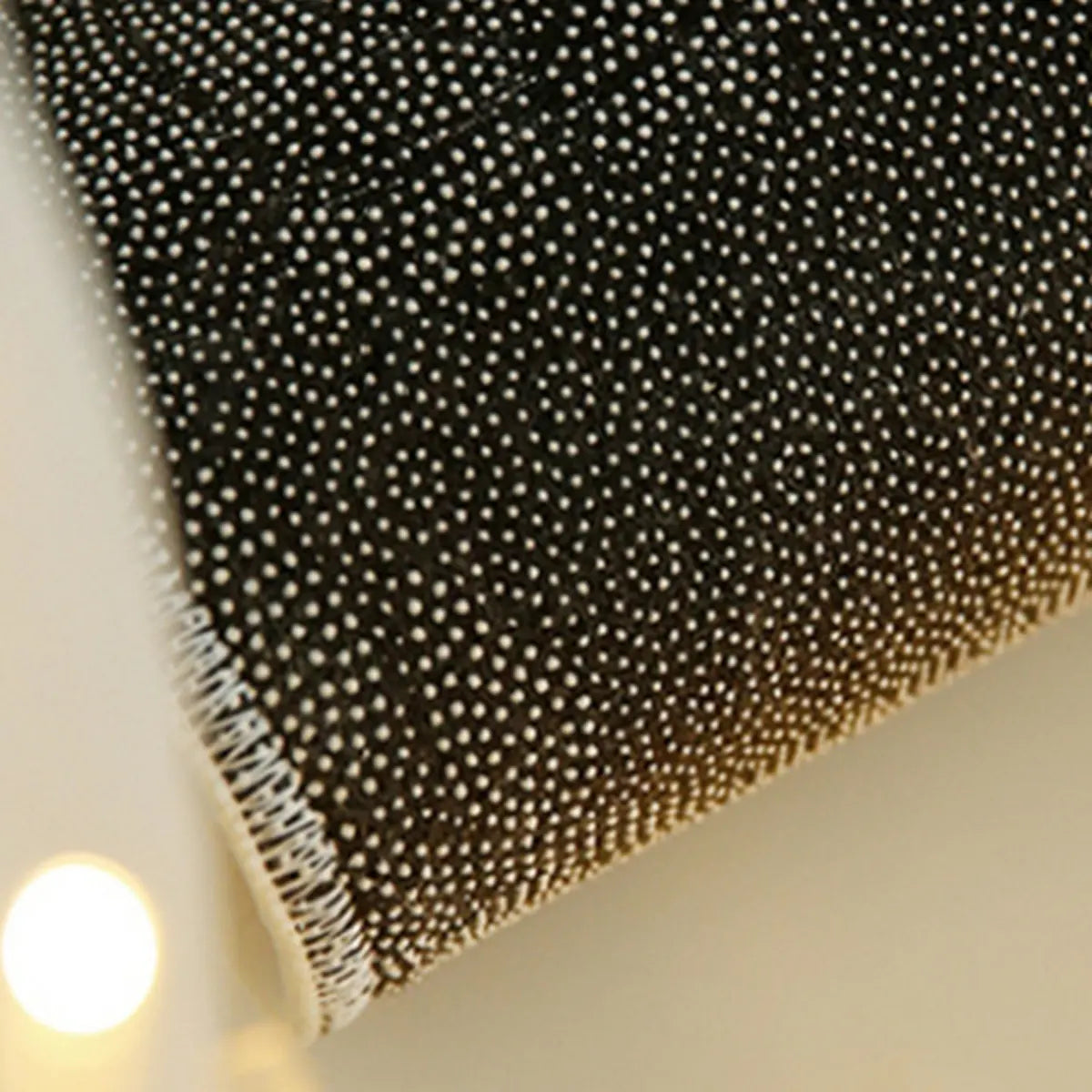 Round Abstract Mountain Pattern Wool Beige Area Rug Image - 7