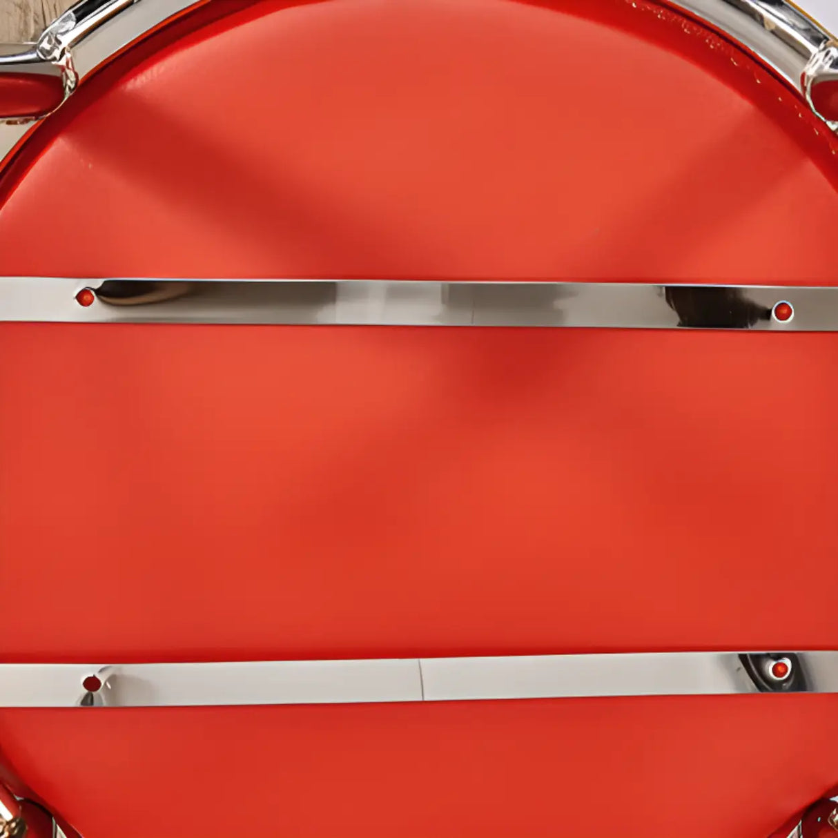 Round Armless Faux Leather Open Back Metal Dining Chair Image - 12