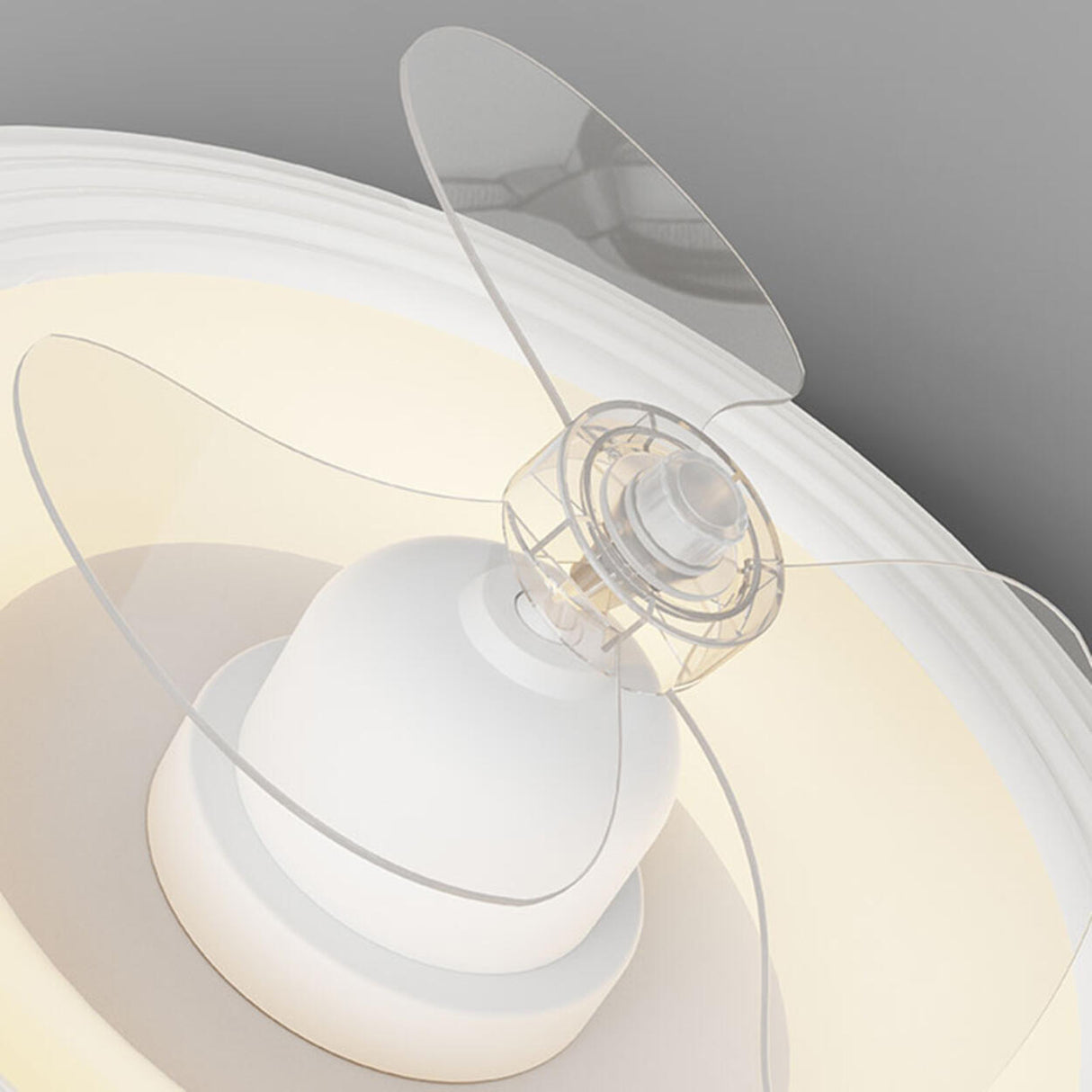 Round Living Room Stepless Dimming Ceiling Fan Light Image - 14