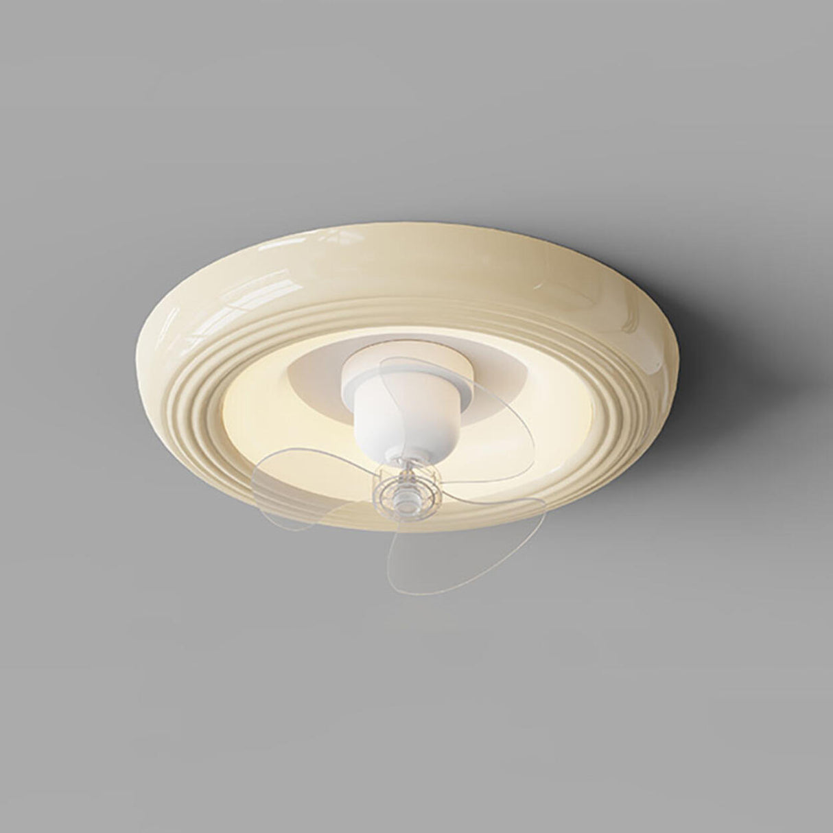 Round Living Room Stepless Dimming Ceiling Fan Light Image - 9