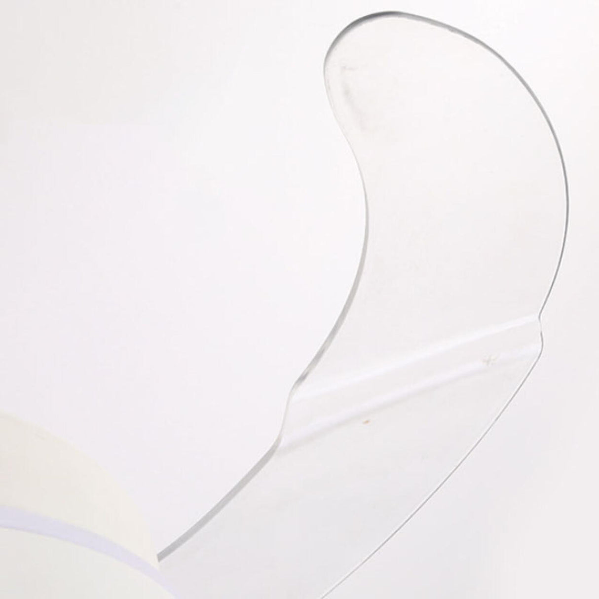 Round Modern 4 Clear Blade LED Ceiling Fan with Light Image - 17