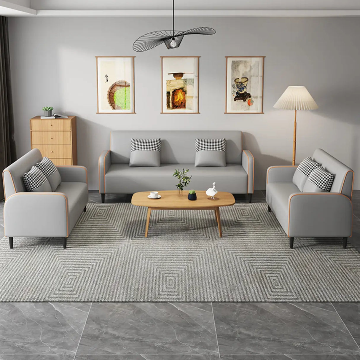 Royal Blue Water Resistant Tech Cloth Tight Back Sofa Image - 10