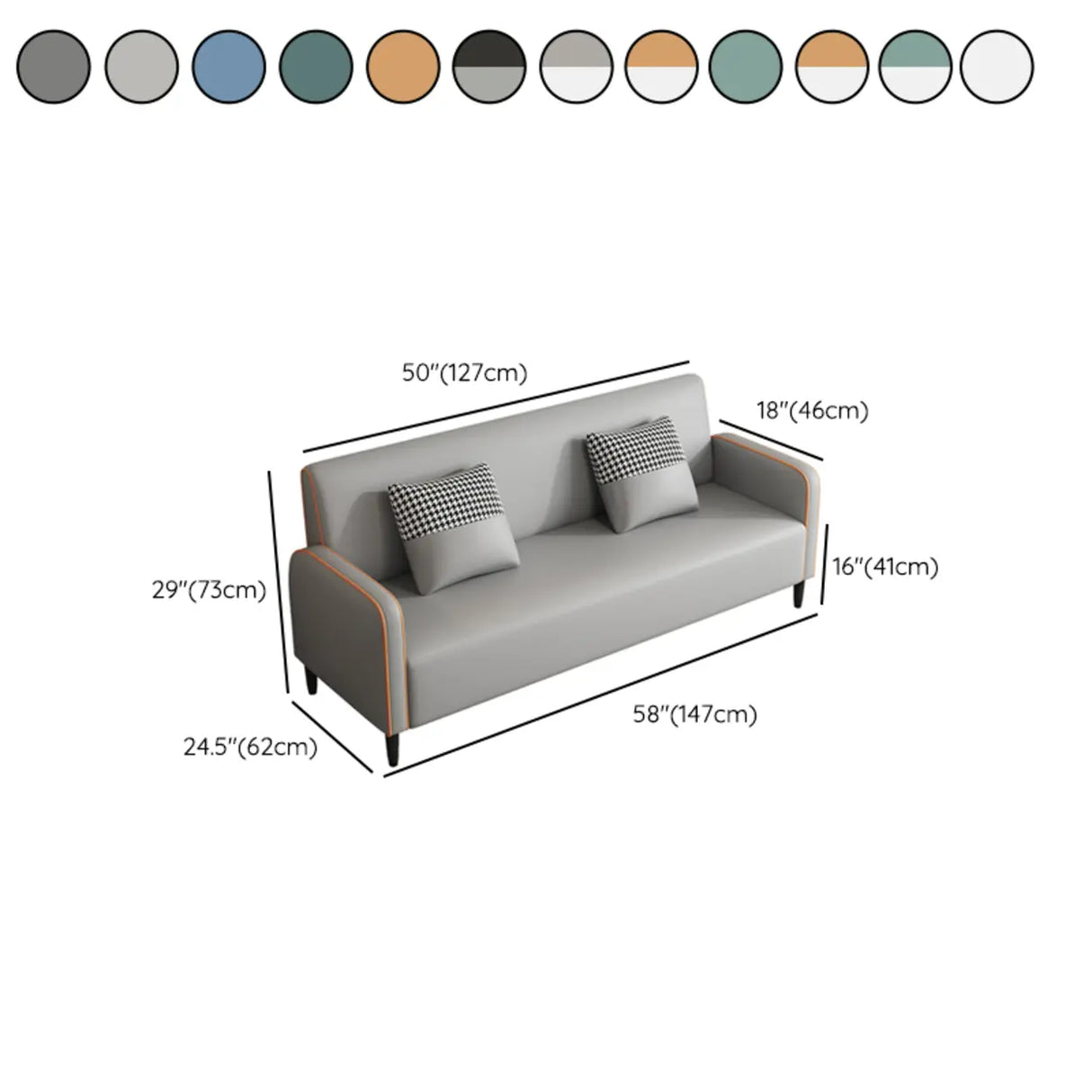 Royal Blue Water Resistant Tech Cloth Tight Back Sofa