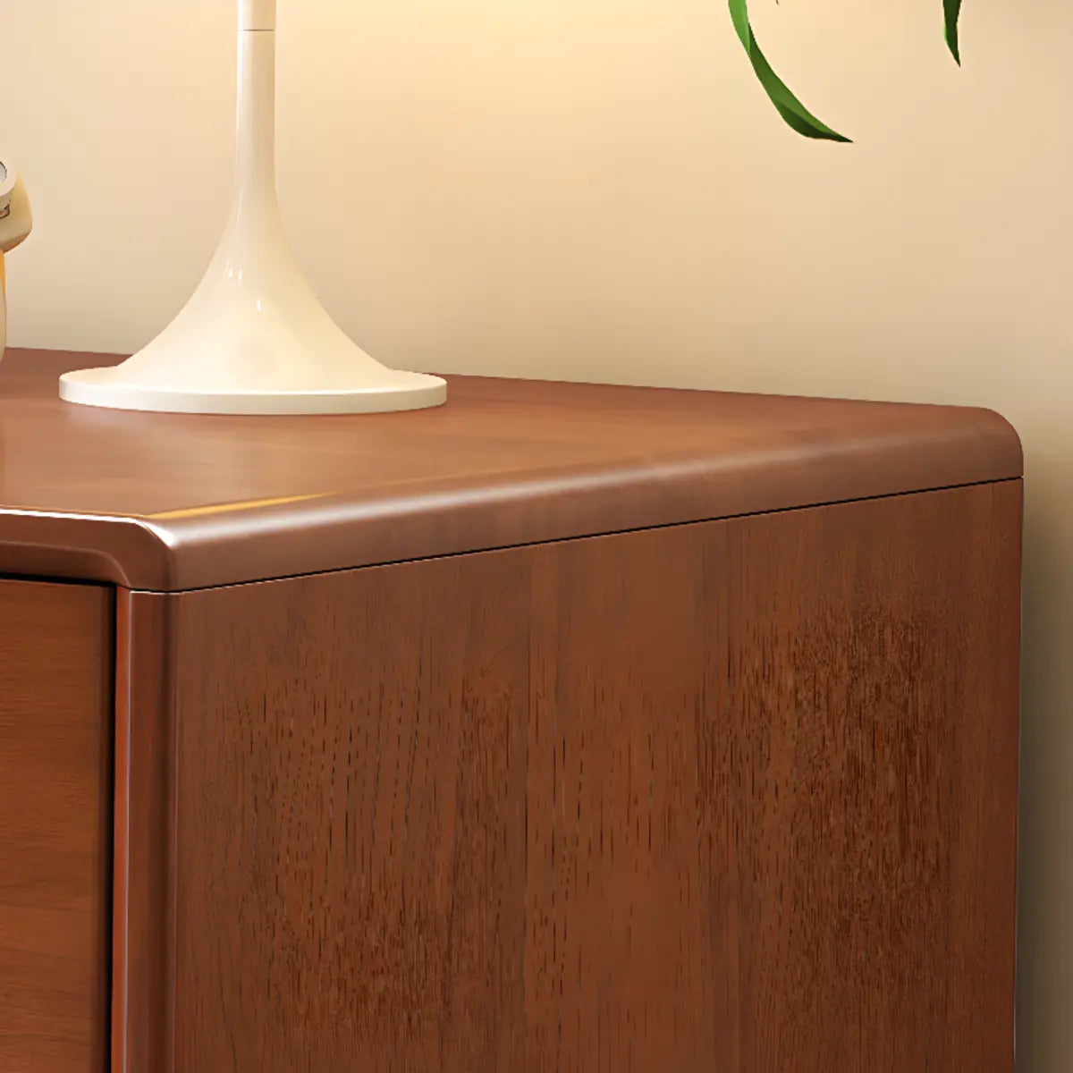 Rubberwood Butcher Block Drawers Extension Writing Desk Image - 12