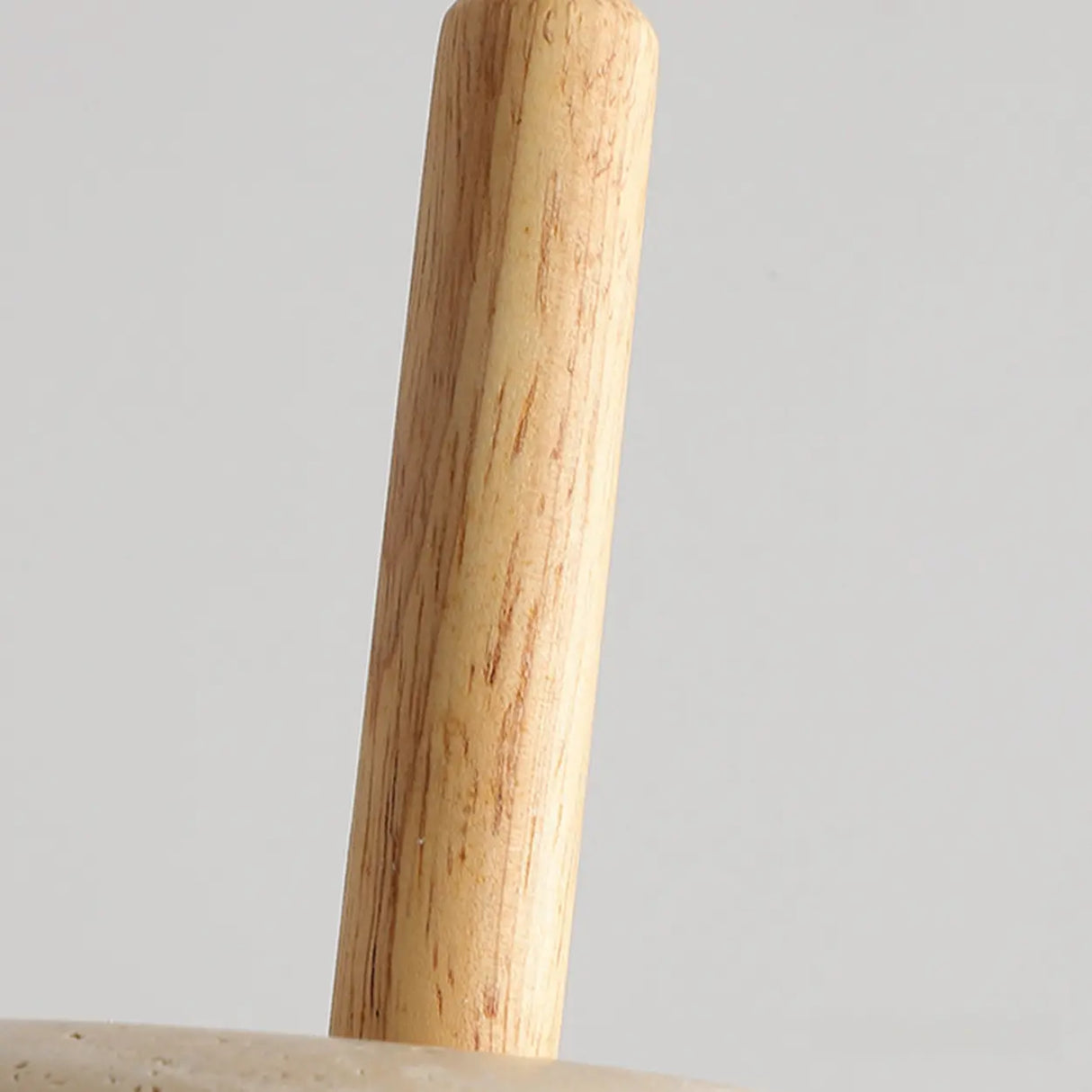 Rusti Natural Finish Sintered Stone Drum Pendant Light Image - 12