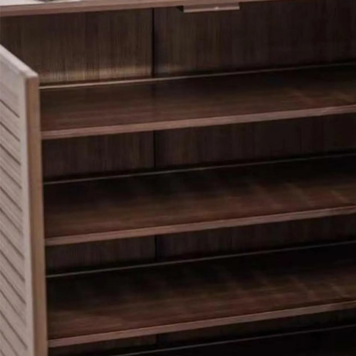 Rustic Bamboo Adjustable Hallway Brown Medium Shoe Storage Image - 18