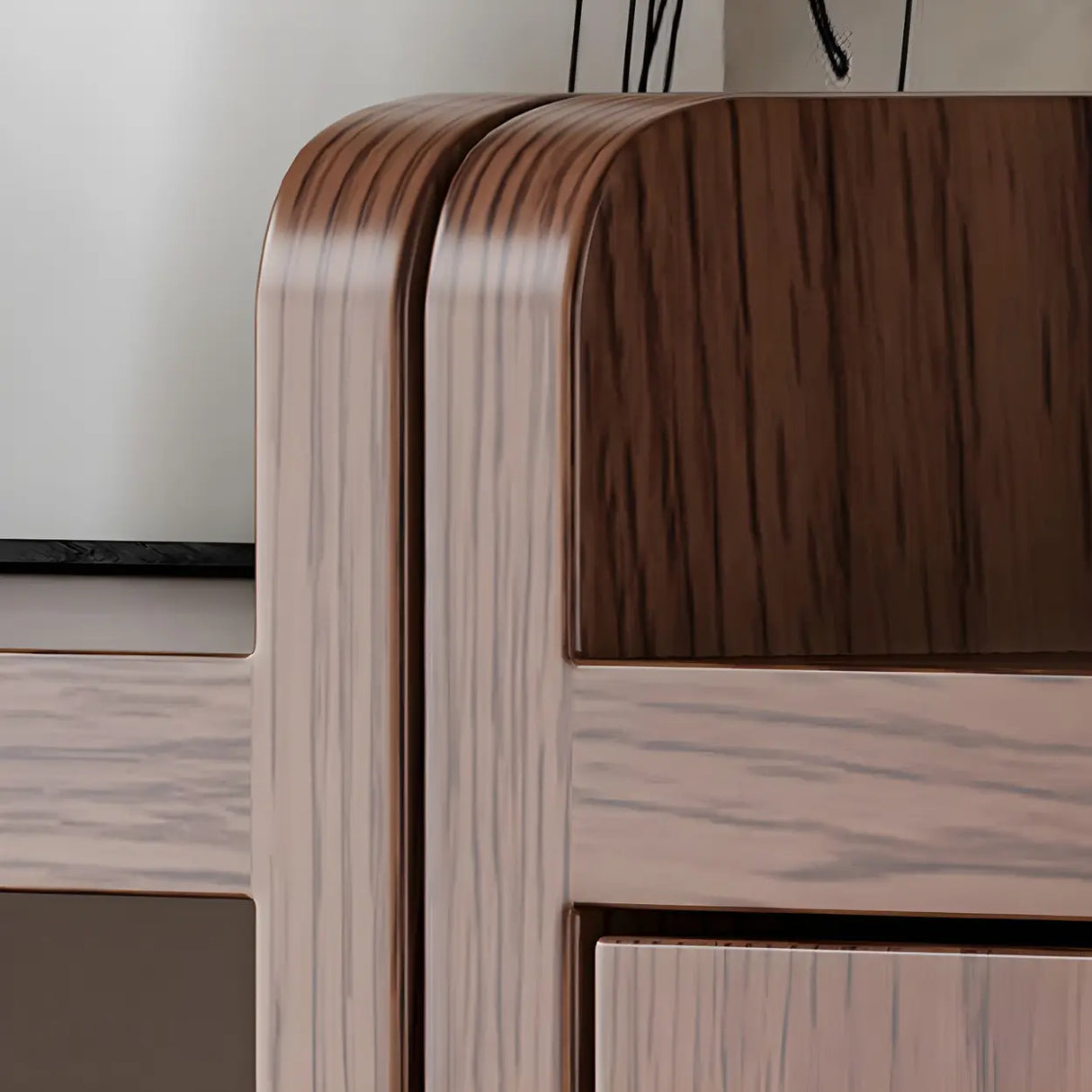 Rustic Brown Cabinets Storage Wood Vertical Bookshelf Image - 12