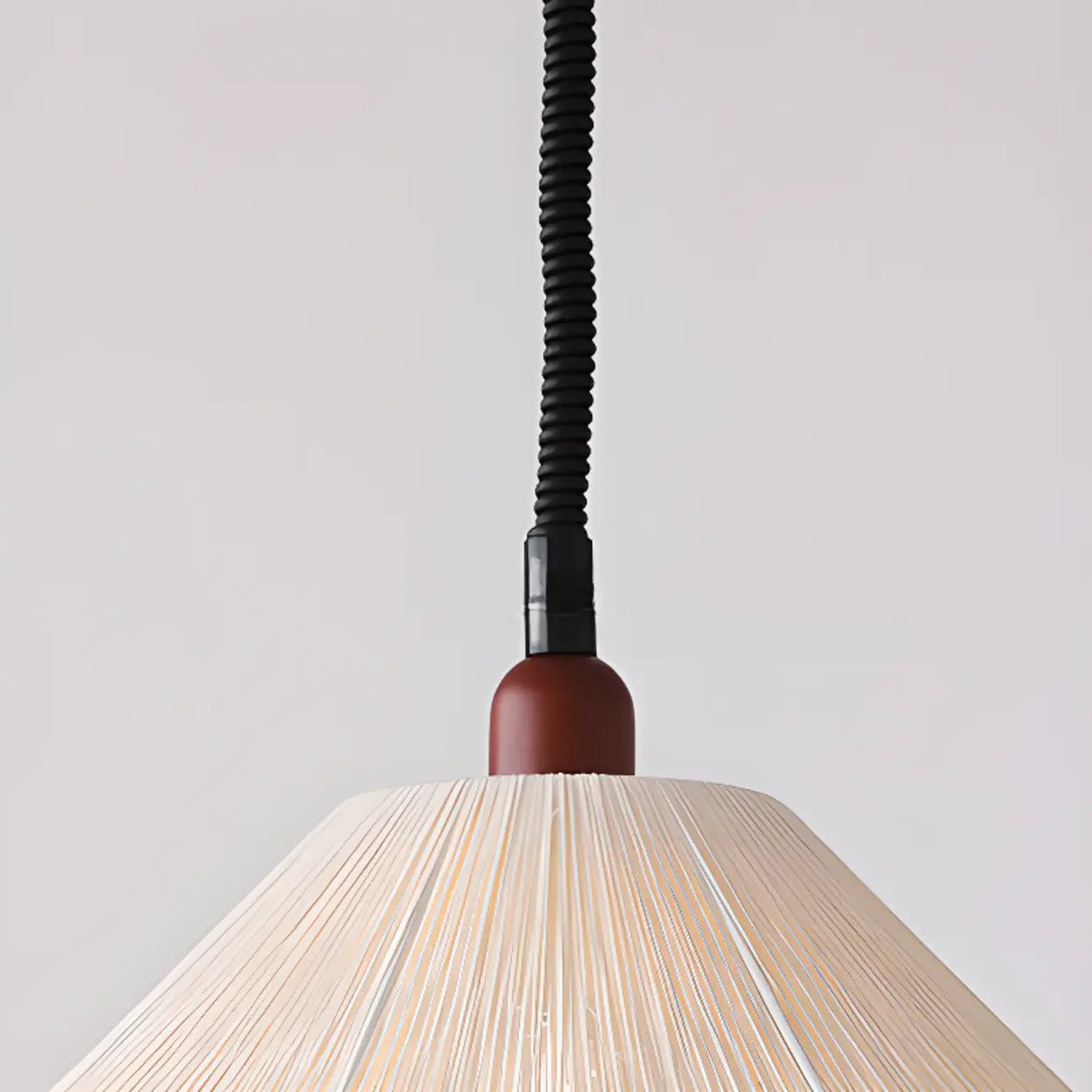 Rustic Classic Cone Rustic Pendant Light Flexible Length Image - 11