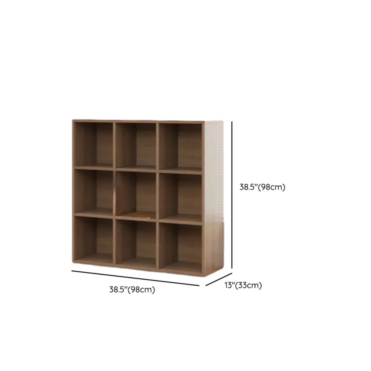 Rustic Espresso Rectangular Timber Wide Bookshelves Image - 21