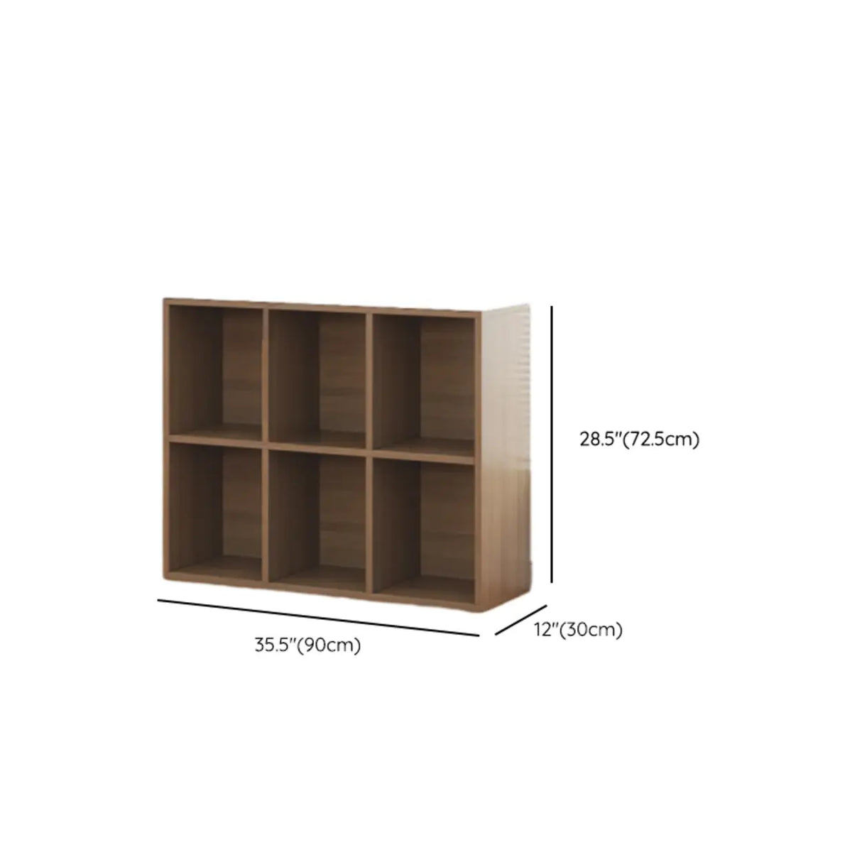 Rustic Espresso Rectangular Timber Wide Bookshelves Image - 23