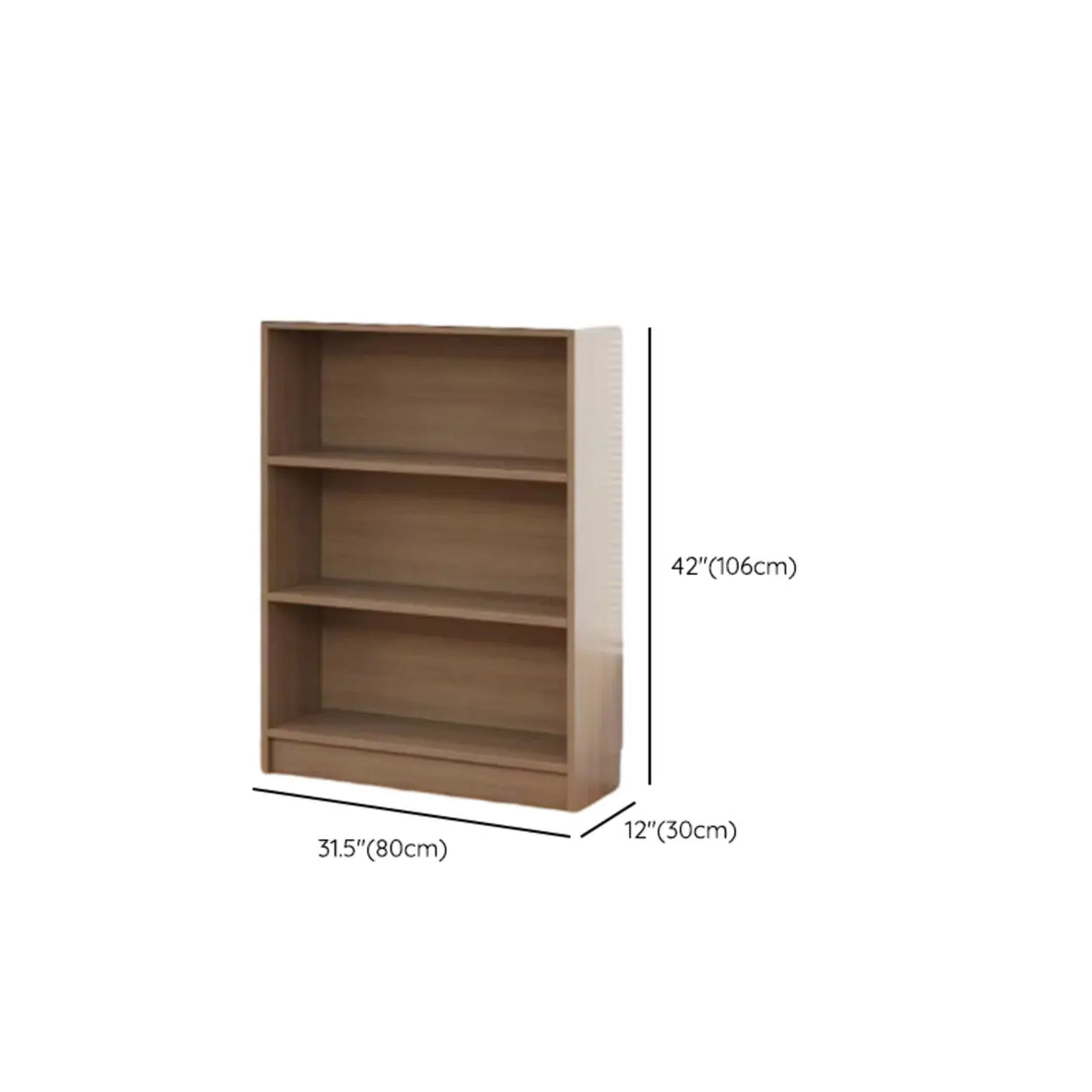 Rustic Espresso Rectangular Timber Wide Bookshelves Image - 25