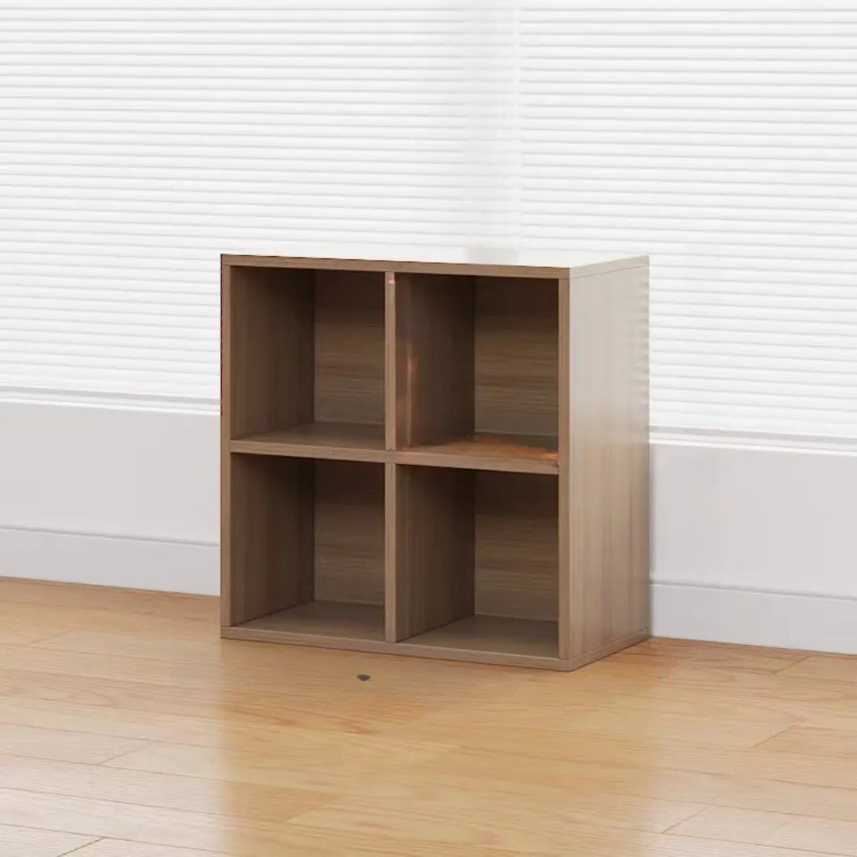 Rustic Espresso Rectangular Timber Wide Bookshelves Image - 5