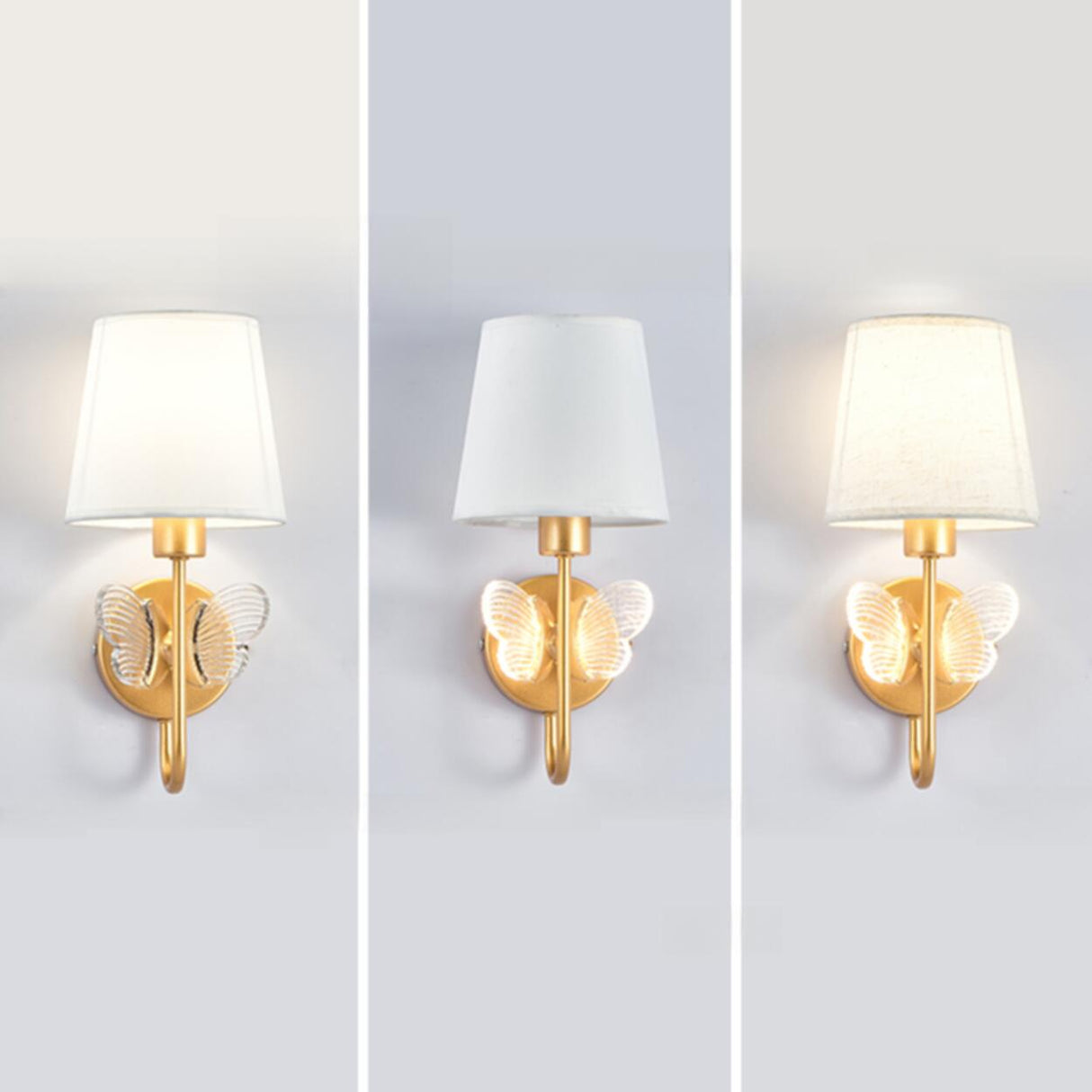 Rustic Green Fabric Shade Antler Cylinder Wall Light Image - 23