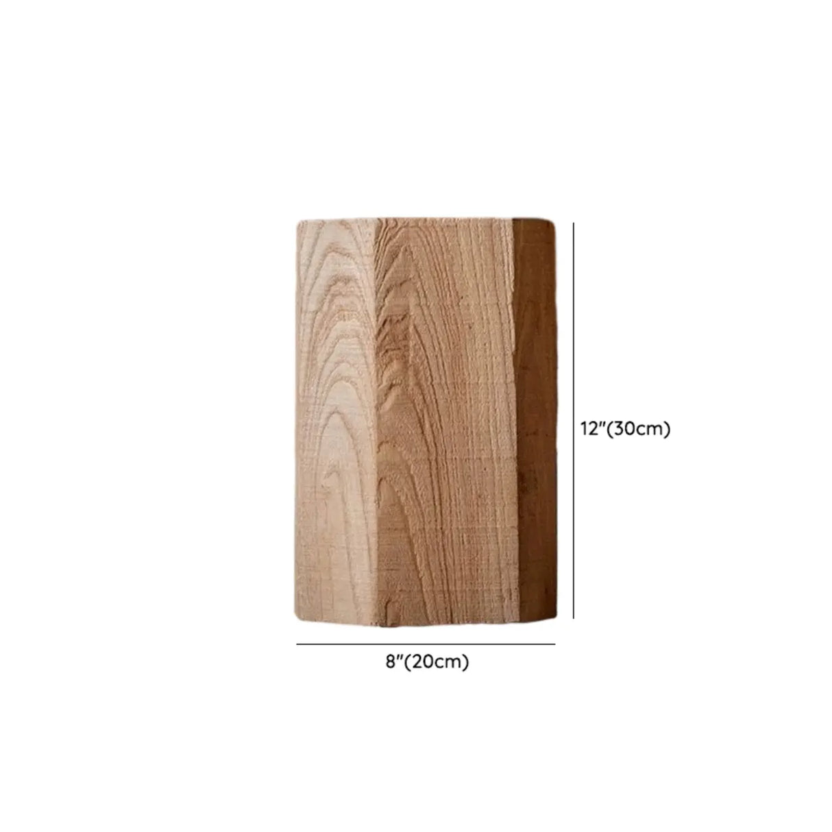 Rustic Natural Rectangular Solid Wood Floor Plant Stand